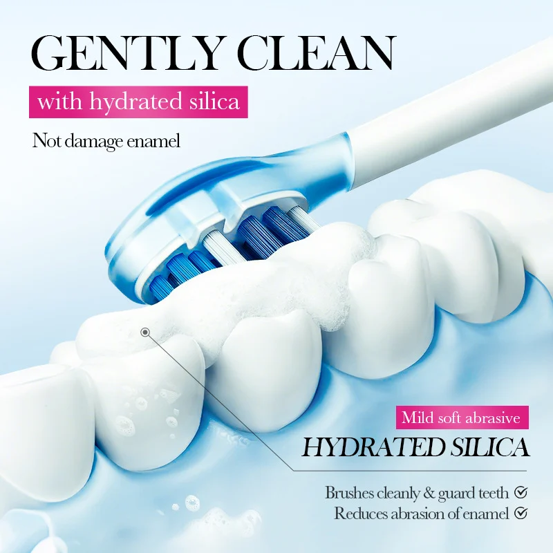 My Month-Long Saga with a Pink-Tinted Tube: The SADOER Sakura Mint Whitening Toothpaste Review 2 Close-up of SADOER Toothpaste being squeezed onto a toothbrush
